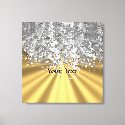 Goud en faux op maat canvas afdruk (Voorkant)