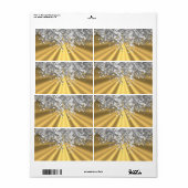 Goud en faux op maat etiket (Full Sheet)