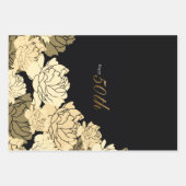 Goud en geel 50e verjaardag inpakpapier vel (Voorkant)