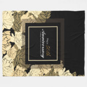 Goud en geel fleece deken (Voorkant (Horizontaal))