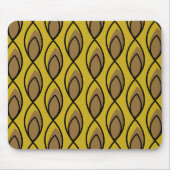 Goud en geel Mid Century Modern Pattern-Muismat Muismat (Voorkant)