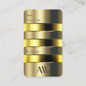 Goud en Geel Optische Can Faux Graving Letters Visitekaartje (Voorkant)