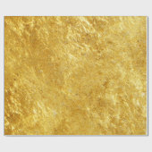 Goud en geel samengeperst marmerpatroon cadeaupapier (Vlak)