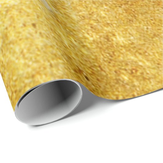 Goud en geel samengeperst marmerpatroon cadeaupapier (Rol Hoek)