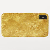 Goud en geel samengeperst marmerpatroon Case-Mate iPhone case (Achterkant (horizontaal))