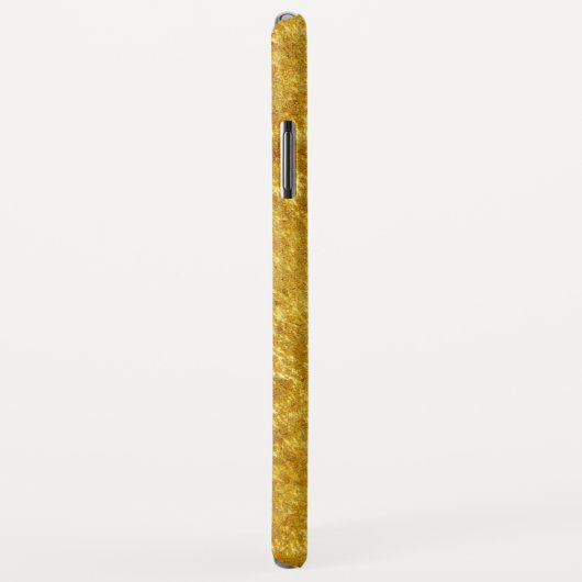 Goud en geel samengeperst marmerpatroon Case-Mate iPhone case (Achterkant/rechts)