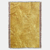 Goud en geel samengeperst marmerpatroon deken (Voorkant Verticaal)