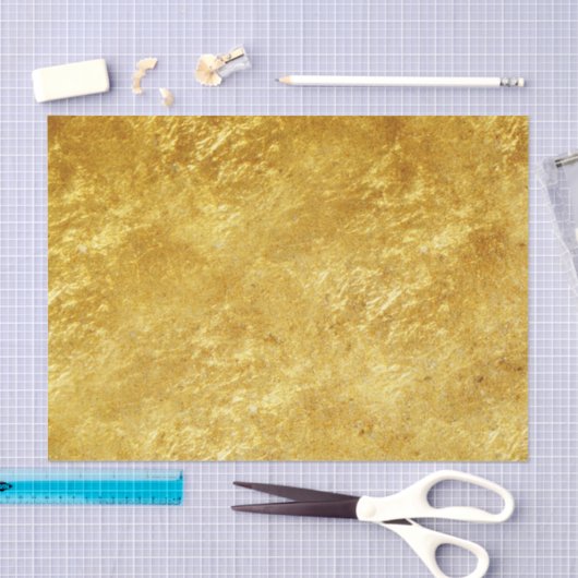 Goud en geel samengeperst marmerpatroon tissuepapier (Craft)