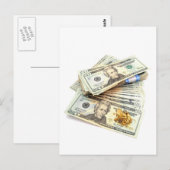 Goud en geld briefkaart (Voorkant / Achterkant)