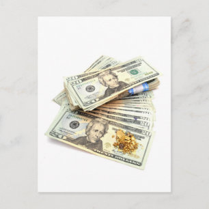 Goud en geld briefkaart