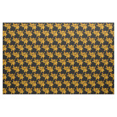 Goud en gele Lily Flower Fabric Stof (Yard (91,4 cm))