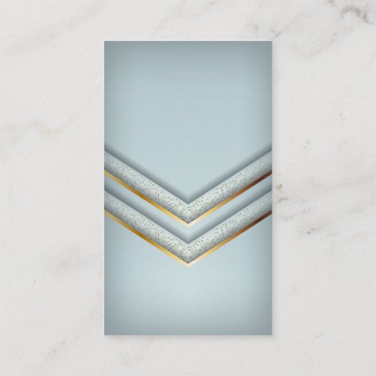 Goud en gespikkelde luxe geometrische visitekaartje (Achterkant)