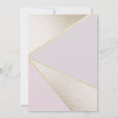 Goud en glitter faux folie Virtual Cocktail Party Kaart (Achterkant)