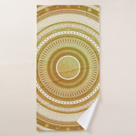 Goud en Glitter Mandala Badhanddoek