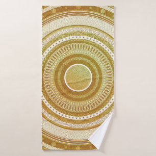 Goud en Glitter Mandala Badhanddoek