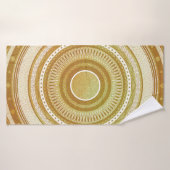 Goud en Glitter Mandala Badhanddoek (Badhanddoek)