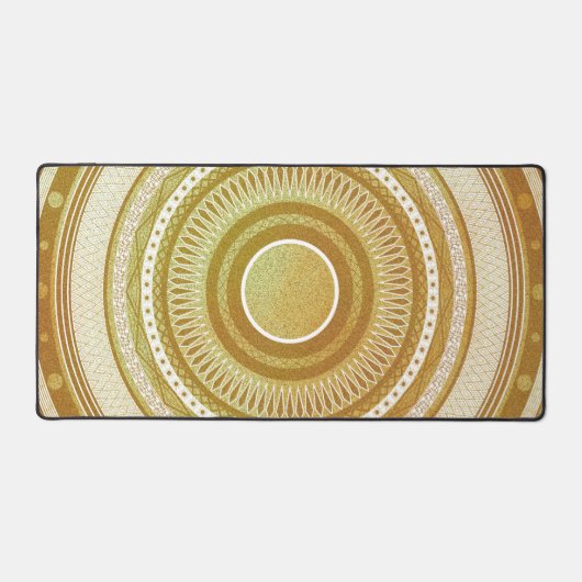 Goud en Glitter Mandala Bureaumat (Voorkant)