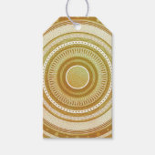 Goud en Glitter Mandala Cadeaulabel (Voorkant)