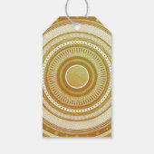 Goud en Glitter Mandala Cadeaulabel (Achterkant)