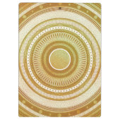 Goud en Glitter Mandala Klembord (Achterkant)