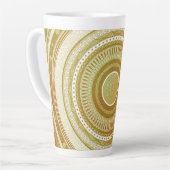 Goud en Glitter Mandala Latte Mok (Linkerhoek)