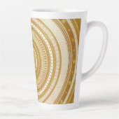 Goud en Glitter Mandala Latte Mok (Rechts)
