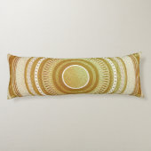 Goud en Glitter Mandala Lichaamskussen (Achterkant)