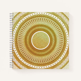 Goud en Glitter Mandala Notitieboek