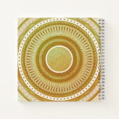Goud en Glitter Mandala Notitieboek (Achterkant)