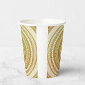 Goud en Glitter Mandala Papieren Bekers (Links)