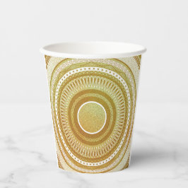 Goud en Glitter Mandala Papieren Bekers