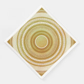 Goud en Glitter Mandala Servet (Hoek)
