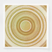 Goud en Glitter Mandala Servet (Voorkant)