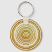 Goud en Glitter Mandala Sleutelhanger (Achterkant)