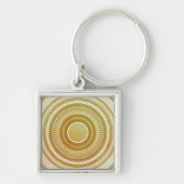 Goud en Glitter Mandala Sleutelhanger (Voorkant)
