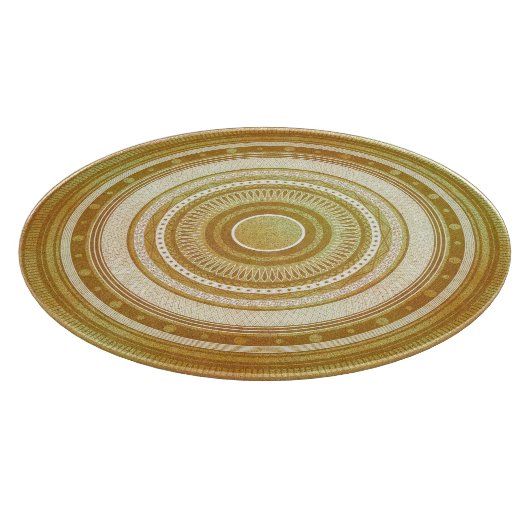Goud en Glitter Mandala Snijplank (Hoek)