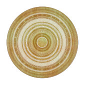 Goud en Glitter Mandala Snijplank (Voorkant)