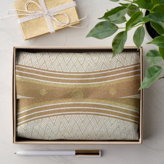 Goud en Glitter Mandala Tissuepapier (Geschenk)
