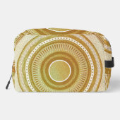 Goud en Glitter Mandala Toilettasje (Achterkant)