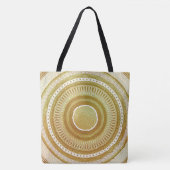 Goud en Glitter Mandala Tote Bag (Voorkant)