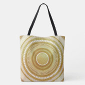 Goud en Glitter Mandala Tote Bag (Achterkant)
