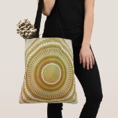Goud en Glitter Mandala Tote Bag (Dichtbij)