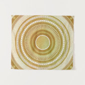 Goud en Glitter Mandala Wandkleed (Voorkant (horizontaal))