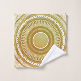 Goud en Glitter Mandala Washandje
