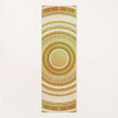 Goud en Glitter Mandala Yogamat (Voorkant)