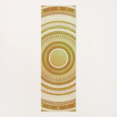 Goud en Glitter Mandala Yogamat (Achterkant)