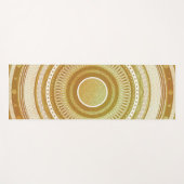 Goud en Glitter Mandala Yogamat (Voorkant (horizontaal))