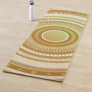 Goud en Glitter Mandala Yogamat