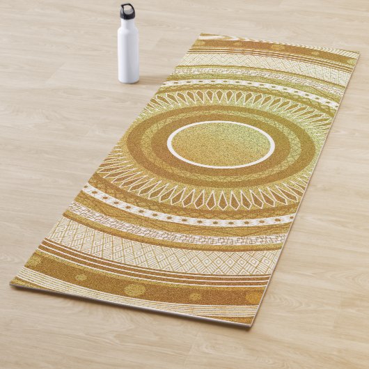 Goud en Glitter Mandala Yogamat (In situ)