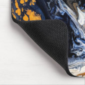 Goud en Glitter marmeren textuur gebeeldhouwde ser Muismat (Hoek)